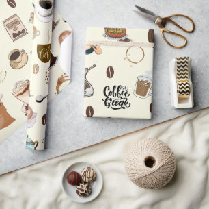 Kaffetyp espresso cappuccino latte söt presentpapper