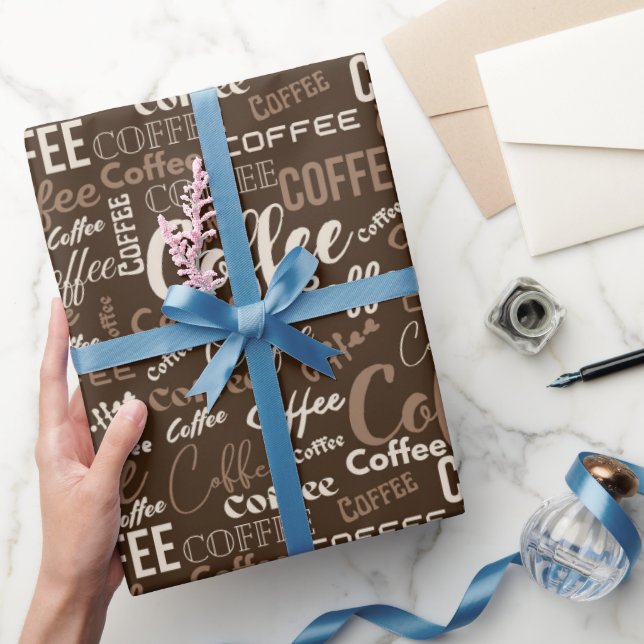 Kaffetypografi Presentpapper (Gifting)