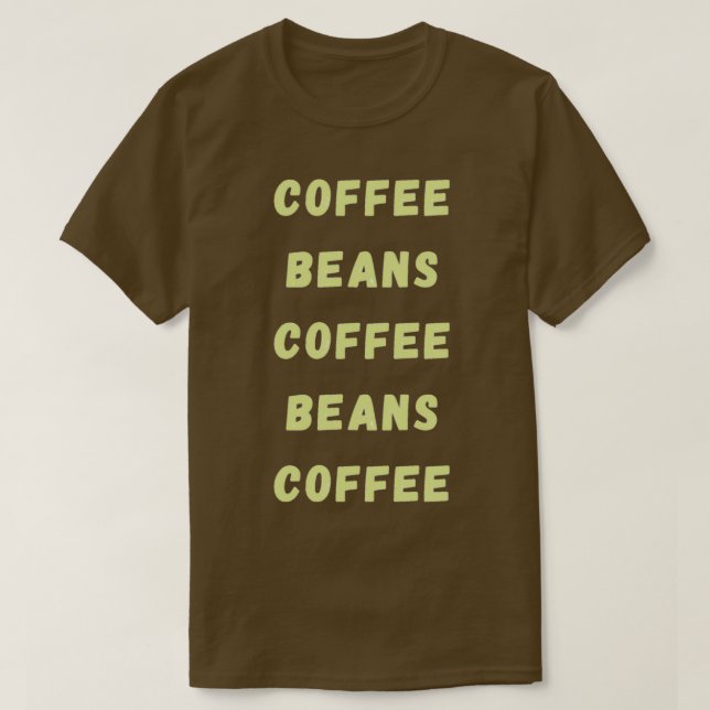 Kaffetypografi T Shirt (Design framsida)