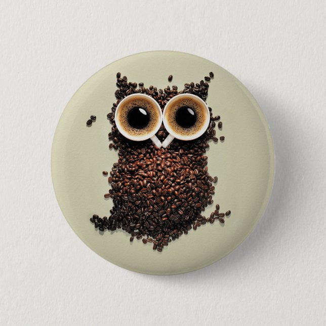 Kaffeuggla Knapp (Framsida)