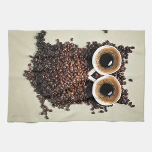 Kaffeuggla Kökshandduk