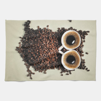 Kaffeuggla Kökshandduk