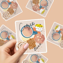 Kaffeuppehåll Klistermärken