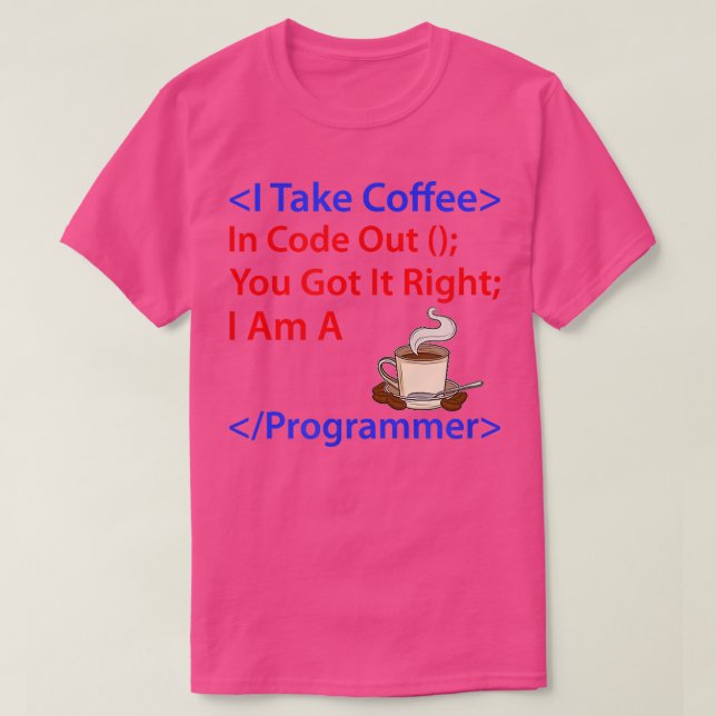 Kaffeutvecklare Software Ingenjör Programmer Nerd T Shirt (Design framsida)