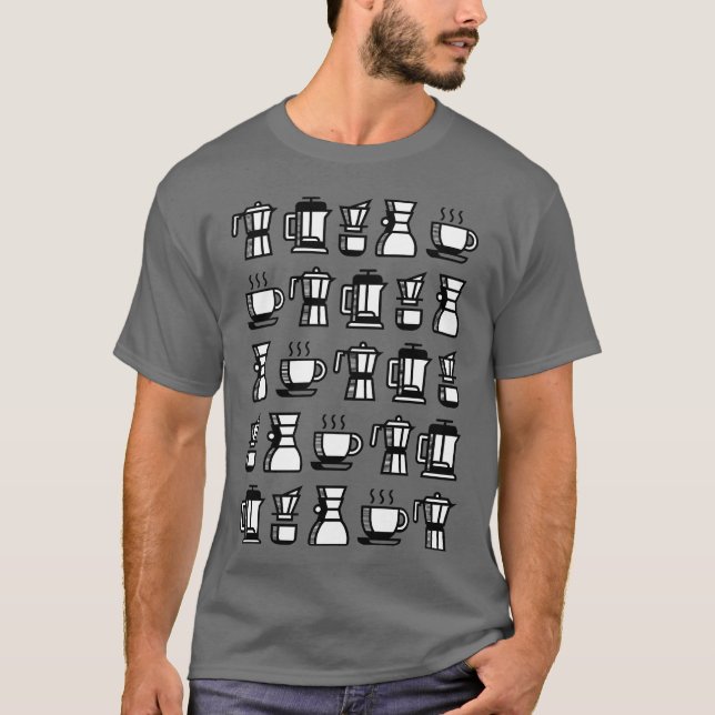 Kaffévariationer vän t shirt (Framsida)