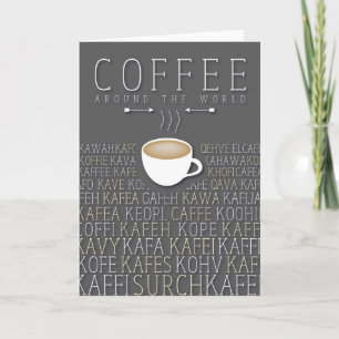Kaffevärld runtspråk kort
