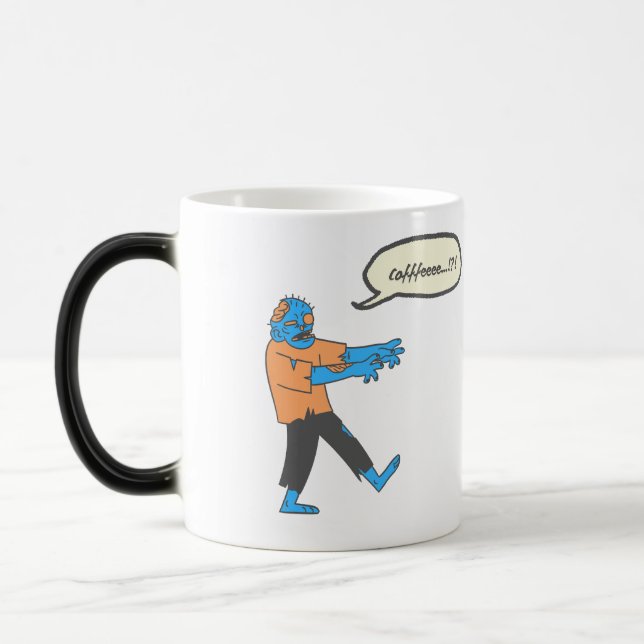 Kaffezombie  magisk mugg (Vänster)