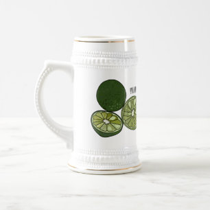 Kaffir lime tecknad illustration sejdel
