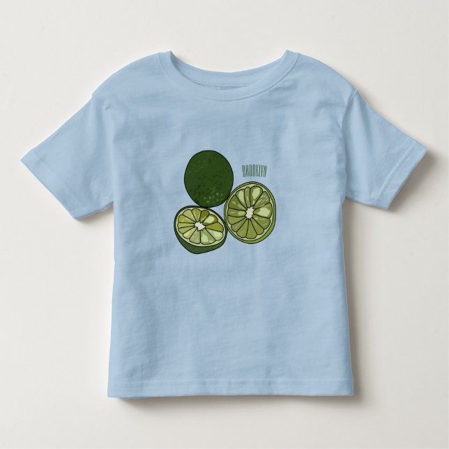 Kaffir lime tecknad illustration t shirt (Framsida)