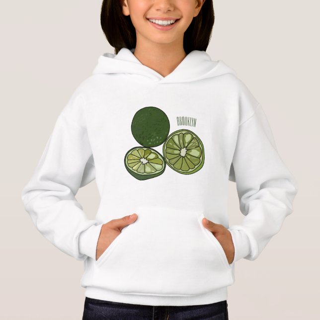 Kaffir lime tecknad illustration t shirt (Framsida)