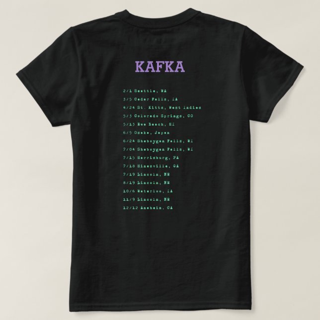 Kafka skjorta t shirt (Design baksida)