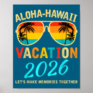 Kaft Aloha Hawaii Familjeresa Gör Poster
