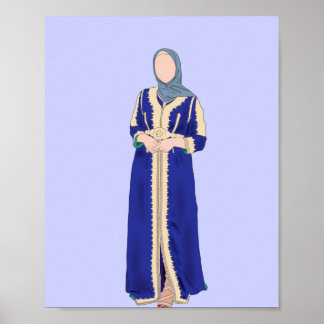 Kaftan - Marockos traditionella Kaftan Poster