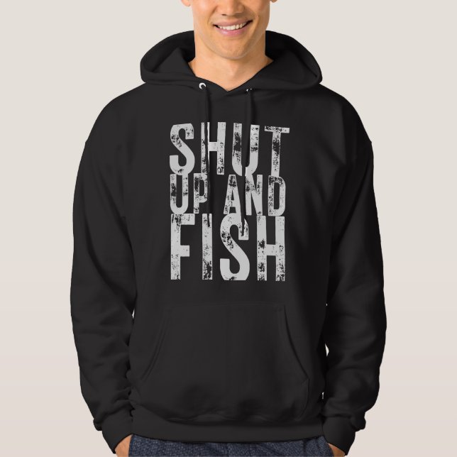 Käften och fiskfiske Fiskare Hoodie (Framsida)