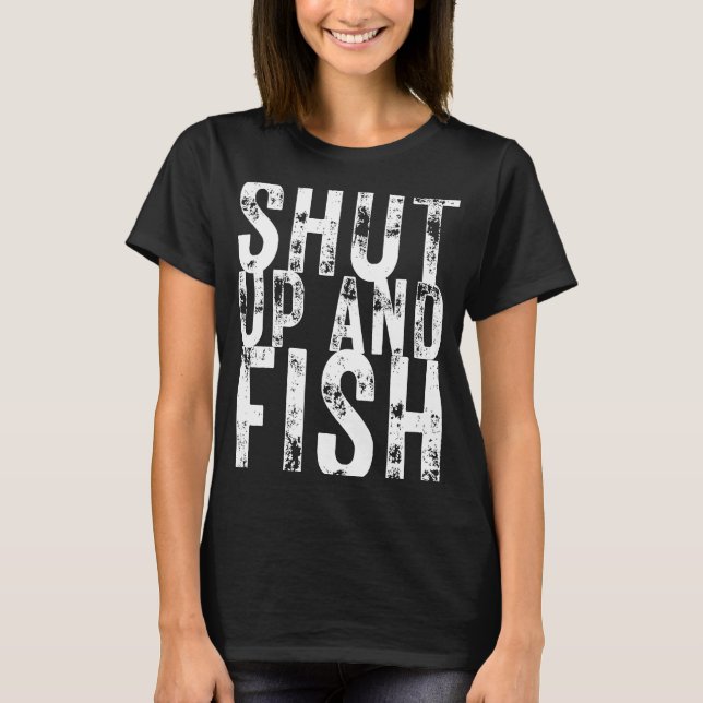 Käften och fiskfiske Fiskare T Shirt (Framsida)
