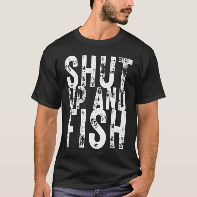 Käften och fiskfiske Fiskare T Shirt (Framsida)