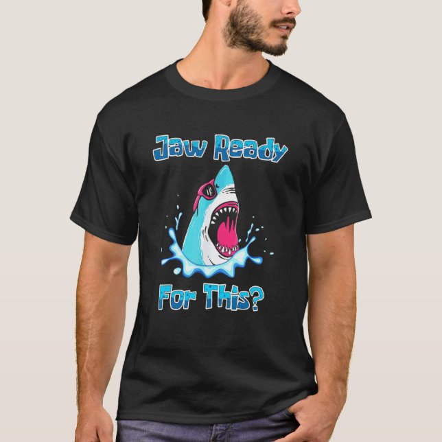 Käften redo för detta  Haj  Hav  Vilda djur T Shirt (Framsida)