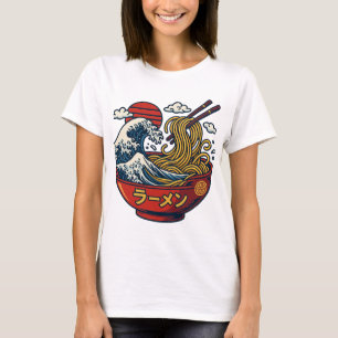 Kaganawa Wave Ramen T-Shirt Japanska Streetwear