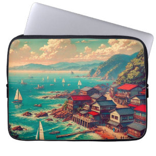 (Kagayaku Umibe) – Lysande havsstrand Laptop Fodral