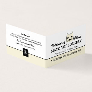 Kägel, veterinär, veterinäruppgifter visitkort