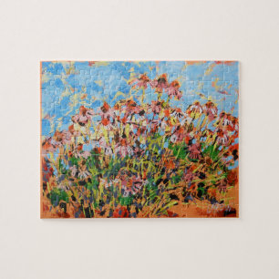 Kägelblommor Målning / Konstnär Larry Lerew Pussel