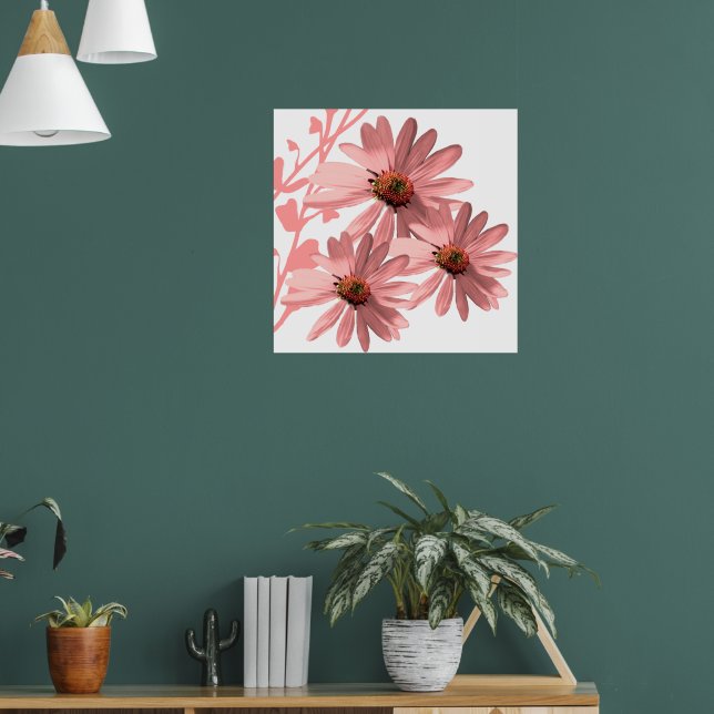 Kägelblommor Poster (Vardagsrum 1)