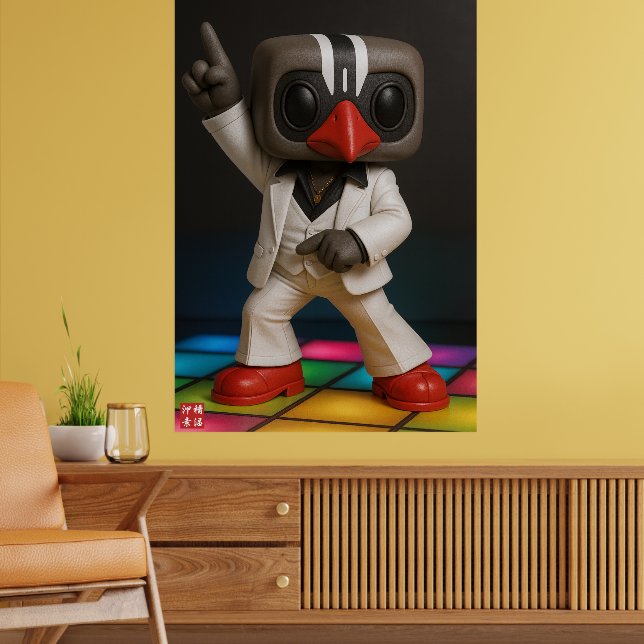 Kagu lördag nattfeber Parody Poster (Vardagsrum 2)