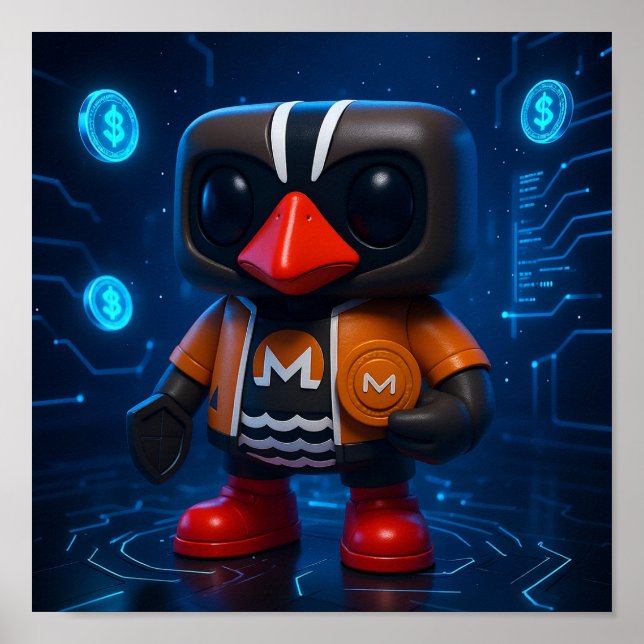 Kagu Monero XMR-inspiration Poster (Framsidan)
