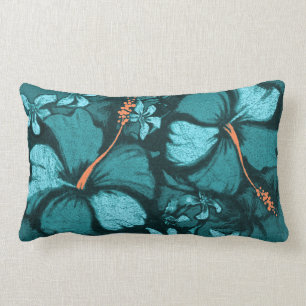 Kahala Hibiscus Hawaiian Tropical Lumbar Pillows Lumbarkudde
