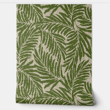 Kahanu Handflatan Hawaiian Faux Linen Struktur- Ol