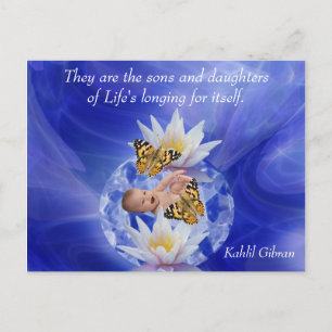 Kahlil Gibran om barn Vykort