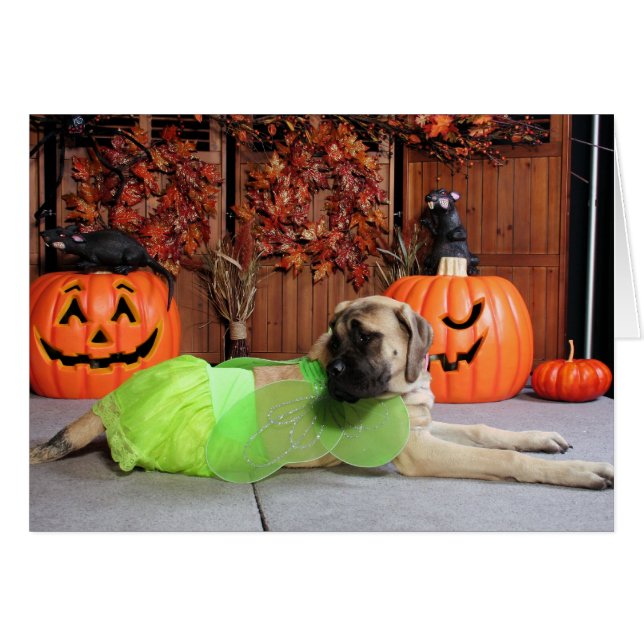 Kahlua - engelsk Mastiff - Phiathep Hälsningskort (Framsidan Horizontal)