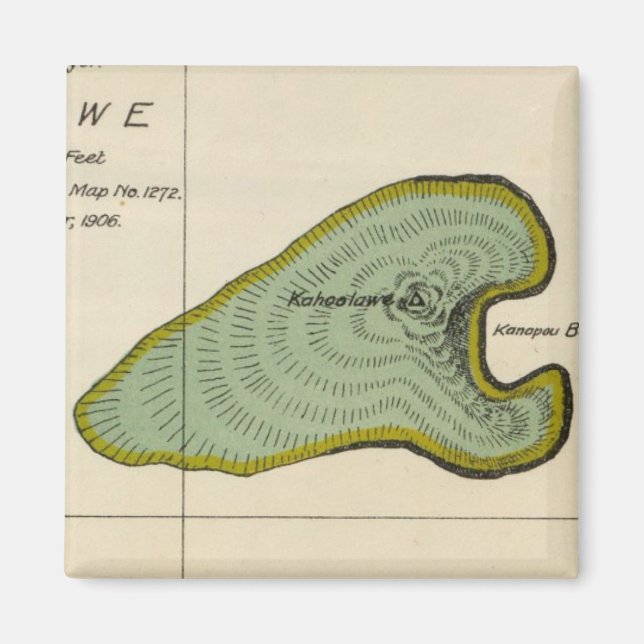 Kahoolawe, Hawaii Magnet (Framsidan)