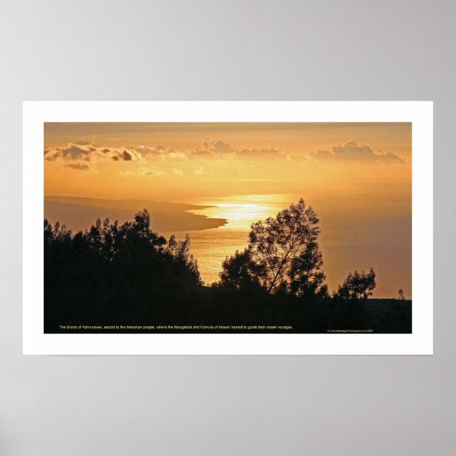 Kaho'olawe Sunset Poster (Framsidan)