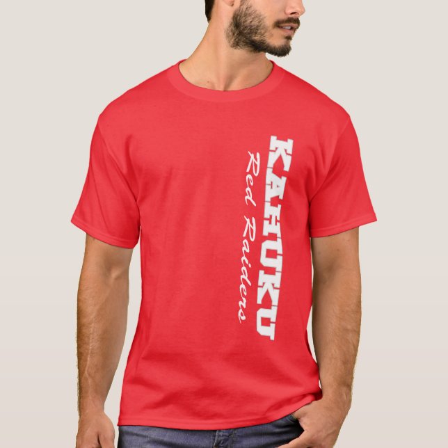 Kahuku röd anfallareT-tröja T-shirt (Framsida)