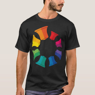 Kahukura Pere Rainbow Bell T Shirt