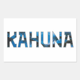 Kahuna Rektangulärt Klistermärke