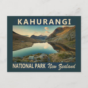Kahurangi National Park New Zealand Vintage Vykort