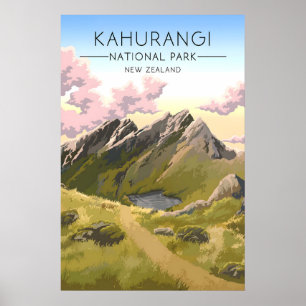 Kahurangi National Park Nya Zeeland Resa Affisch