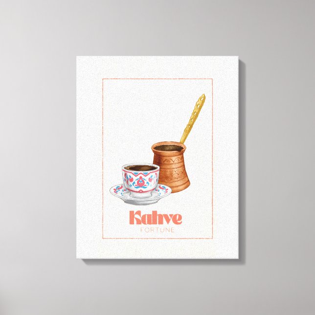 Kahve Turkiskt kaffe Ödets och kulturarvets canvas (Framsida)