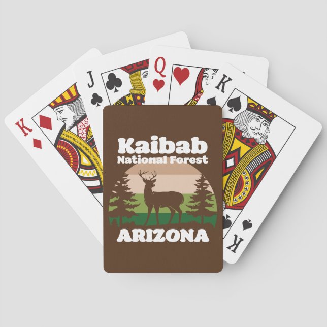 Kaibab National Forest Arizona Casinokort (Baksidan)