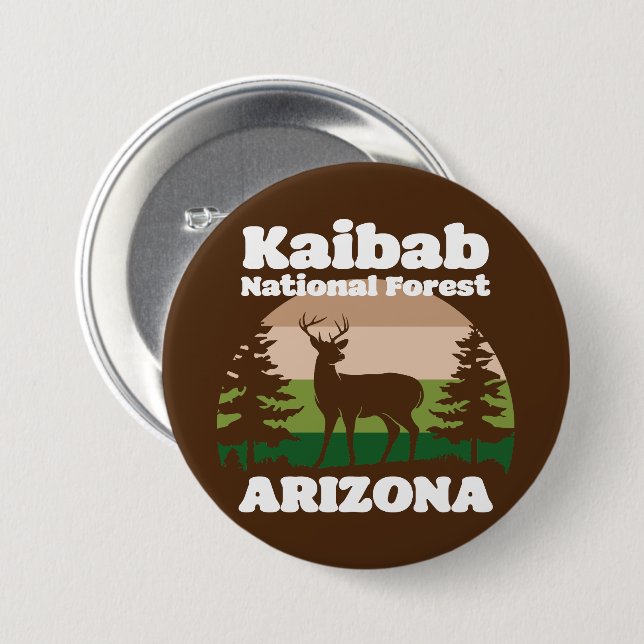 Kaibab National Forest Arizona Knapp (Framsida & baksida)
