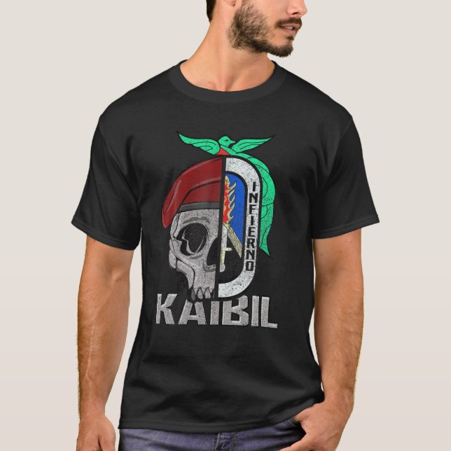 Kaibil Kaibiles Speciella Force Guatemalan Army Pa T Shirt (Framsida)