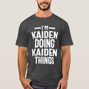 Kaiden Personlig Namn Birthday Gift T Shirt