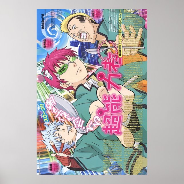 kaidou nendou och saiki poster (Framsidan)