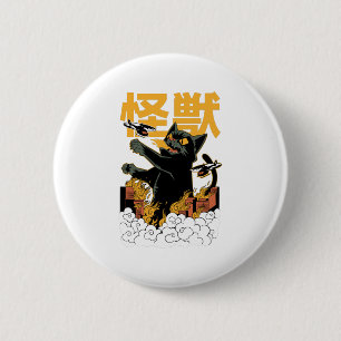 Kaiju anime cat monster knapp