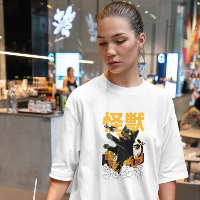 Kaiju Anime Cat Monster T Shirt (Skapare uppladdad)