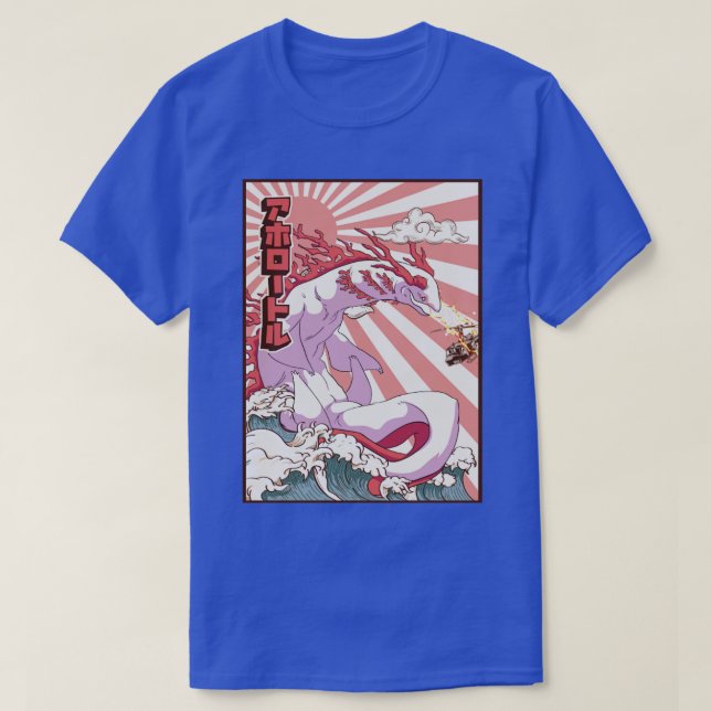 Kaiju Axolotl Japanska monster Gift1 T Shirt (Design framsida)