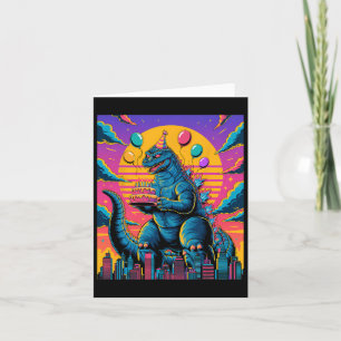 Kaiju Birthday Lloon and cake Monster Movie Bday D Kort