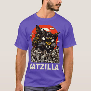 Kaiju Cat Monster Catzilla 4 T Shirt